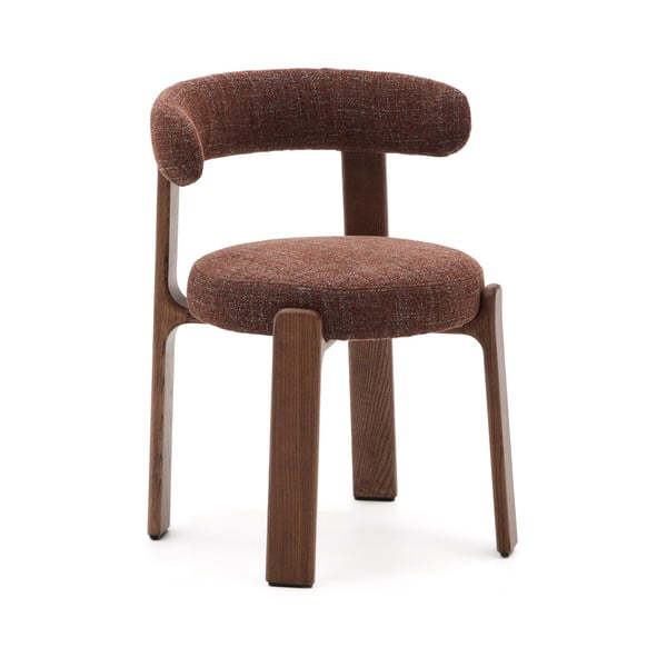 Smeđa blagovaonska stolica od čvrste jeseni Granite – Kave Home