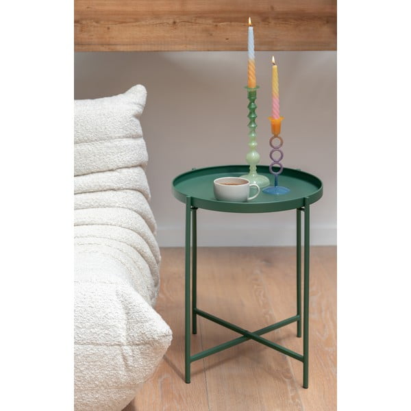 Metalni okrugao pomoćni stol ø 40 cm Meseta  – Leitmotiv-image-1