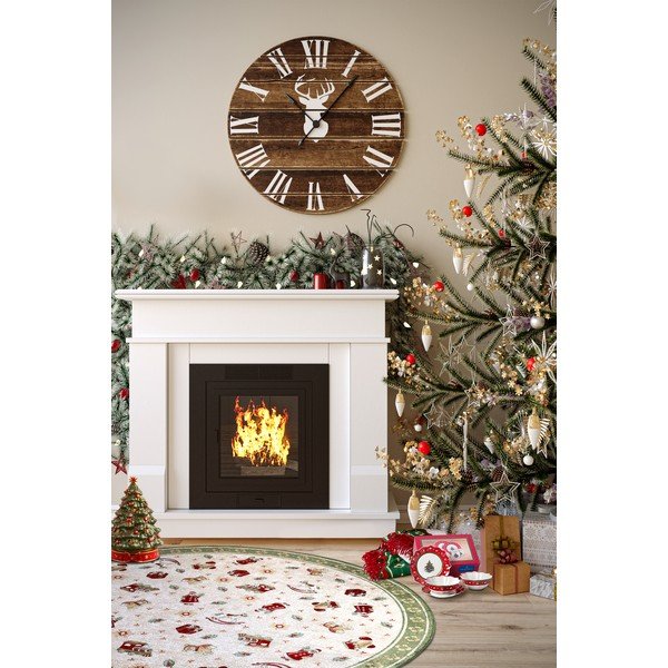 Zeleni okrugli tepih s božićnim motivom od mješavine pamuka ø 160 cm Toy's Delight Green Christmas – Villeroy&Boch-image-2