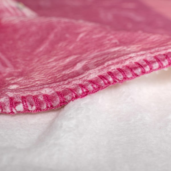 Roza dječja deka od mikrofibre 140x110 cm Hola - Moshi Moshi-image-2