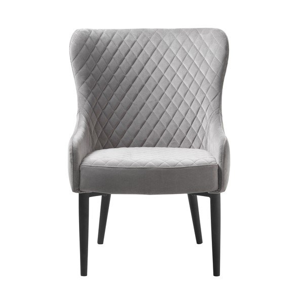Svijetlo siva baršunasti fotelja Ottowa – Unique Furniture-image-2