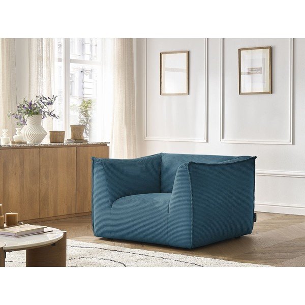 Plava fotelja od samta Giorgia – Bobochic Paris-image-1