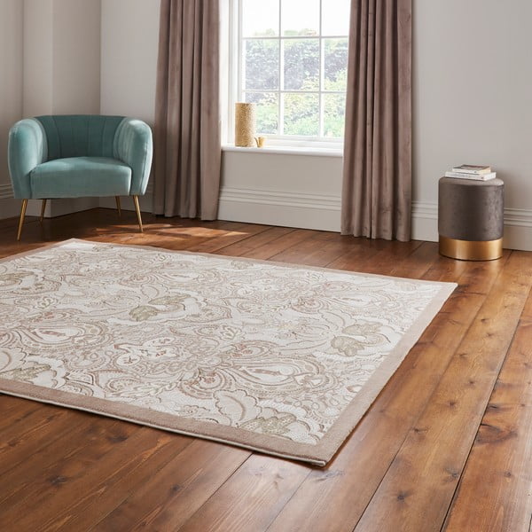 Krem tepih 120x170 cm Damask Bronze – Think Rugs-image-2