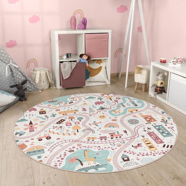 Periv dječji tepih za igru ø100 cm Furry World – Mila Home-image-4