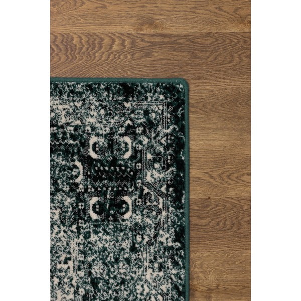 Petrolej zeleni vuneni tepih 133x180 cm Eve – Agnella-image-3