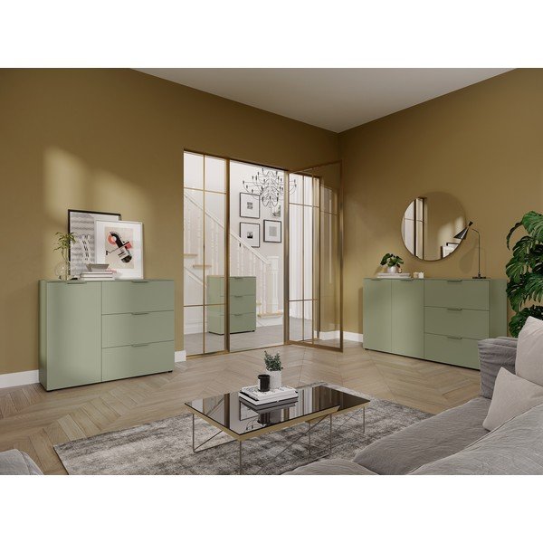 Zeleni ormarić u mat dekoru 68x98x40 cm Savoca – Germania-image-1