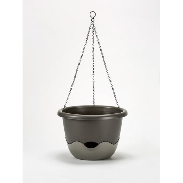 Siva samozalijevajuća tegla pogodna za vješanje Plastia Mareta, dužina 30 cm-image-1