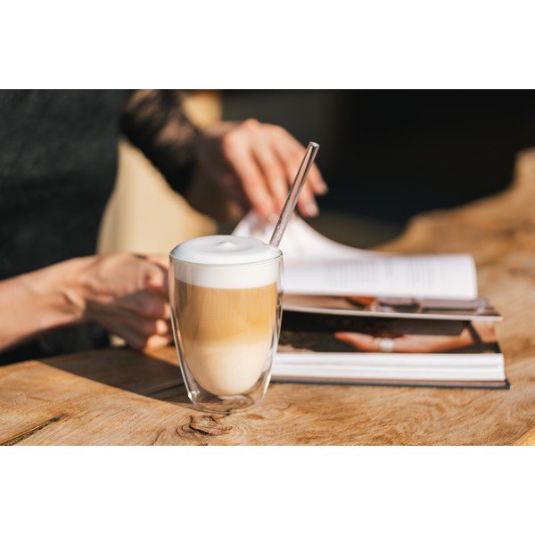 Staklene šalice u setu 6 kom s dvostrukom stijenkom/za latte 350 ml – Vialli Design-image-3