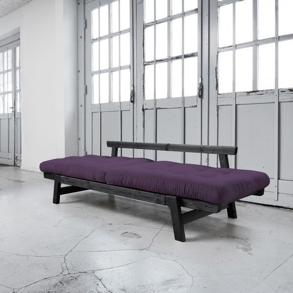 Sofa na razvlačenje Karup Step Black / Purple-image-2