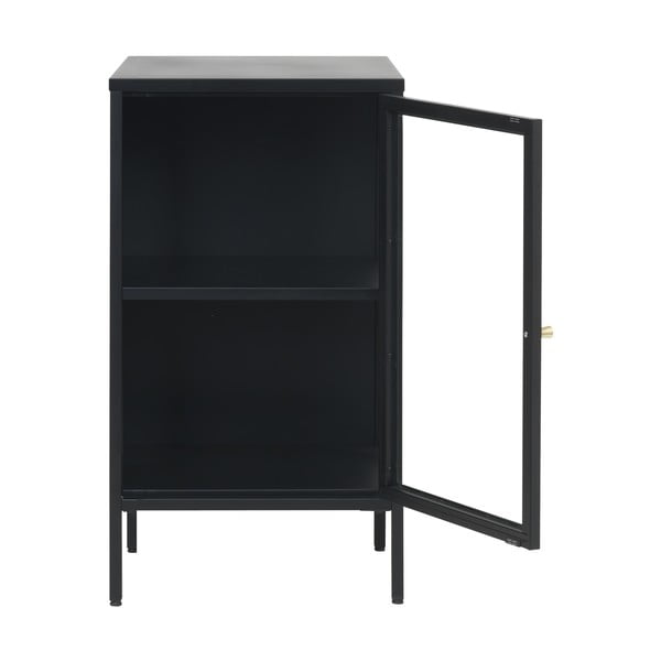 Crna metalna vitrina 45x85 cm Carmel – Unique Furniture-image-3