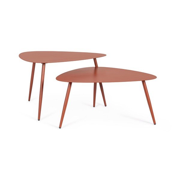 Željezni vrtni stolići za kavu u setu 2 kom 73,5x77,5 cm Yvonne – Bizzotto