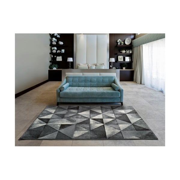 Sivi tepih Universal Delta Triangle, 67 x 125 cm-image-1