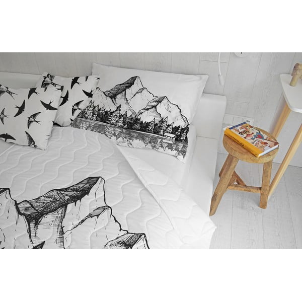 Prošiveni set deke i jastučnice od pamučnog satena 140x200 cm – Butter Kings-image-1