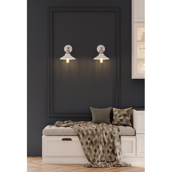 Bijela zidna lampa ø 21 cm Loret – GTV-image-1