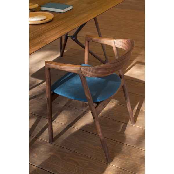 Plava/smeđa blagovaonska stolica Muna – Gazzda-image-3