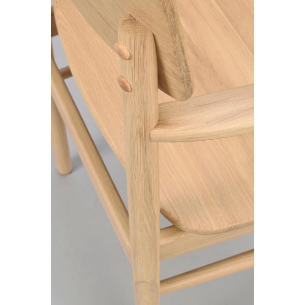 Blagovaonska stolica od punog hrasta u prirodnoj boji Maidstone – Rowico-image-4