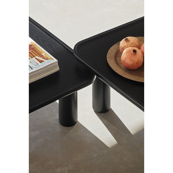 Set od 2 crna pomoćna stolića Teulat Nest-image-1