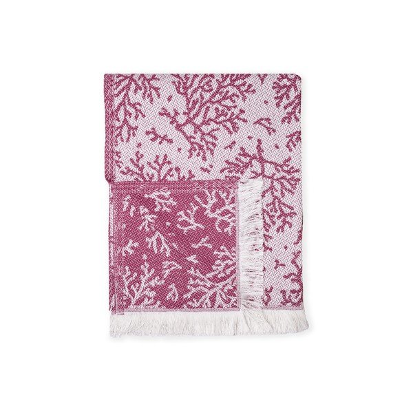 Ružičasti pokrivač udio pamuka Euromant Summer Coral, 140 x 180 cm