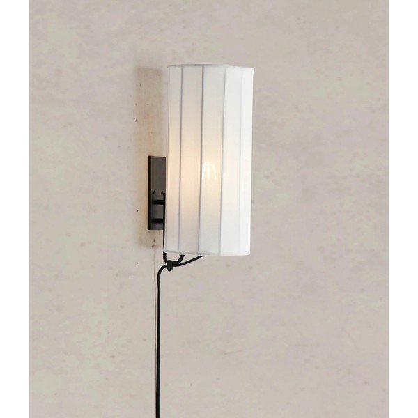 Crno-bijela zidna lampa s utikačem Hikari – Markslöjd-image-1