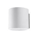 Bijela zidna lampa ø 10 cm Roda – Sollux