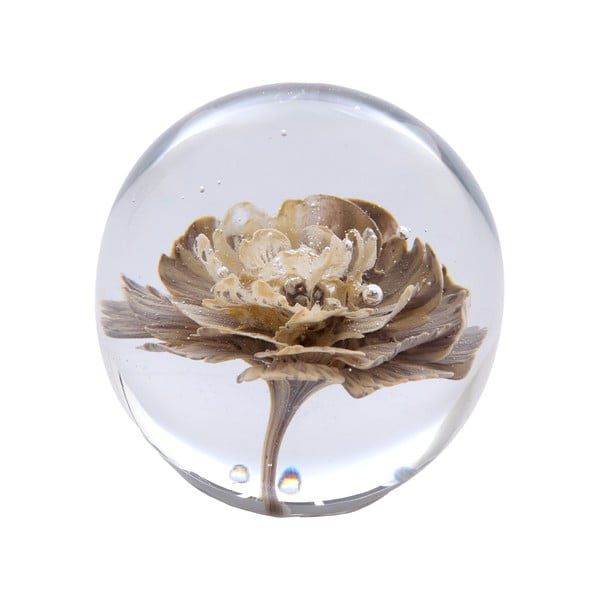 Stakleni uteg za papir (visina 8 cm) Flower – Light & Living