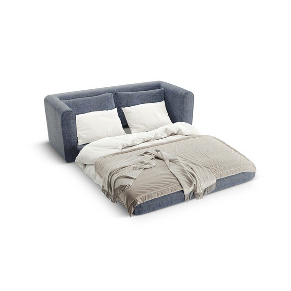 Prljavo plava sklopiva sofa 158 cm Lido – Micadoni -image-1