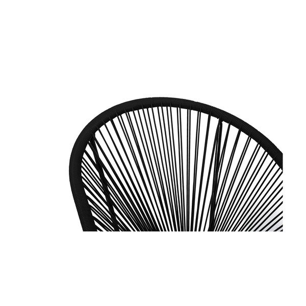 Crna vrtna fotelja od umjetnog ratana Le Bonom New Avocado-image-4