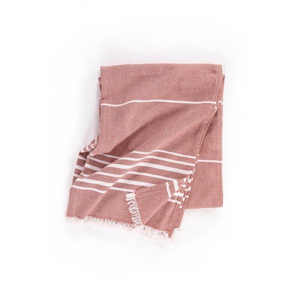 Pamučna deka boja terakote 150x200 cm Solene – Tiseco Home Studio