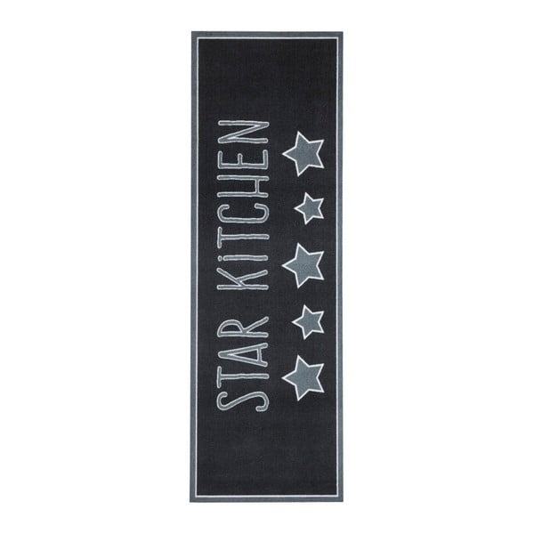 Tamno sivi kuhinjski tepih Hanse Home Star, 50 x 150 cm
