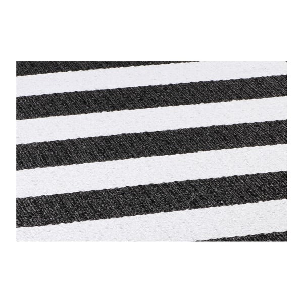 Crno-bijela tepih staza pogodna za eksterijer Narma Birkas, 70 x 150 cm-image-1