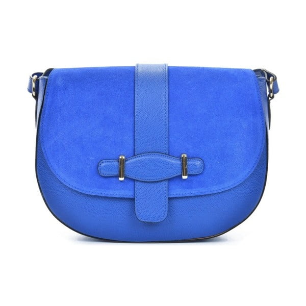 Plava kožna torbica Mangotti Bags Adona
