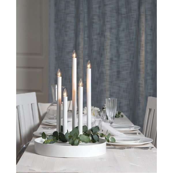 Bijeli svjetlosni ukras ø 32 cm Deco – Star Trading-image-1