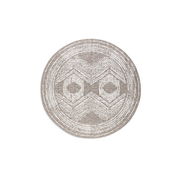 Smeđi/krem okrugao vanjski tepih ø 100 cm Gemini – Elle Decoration-image-2