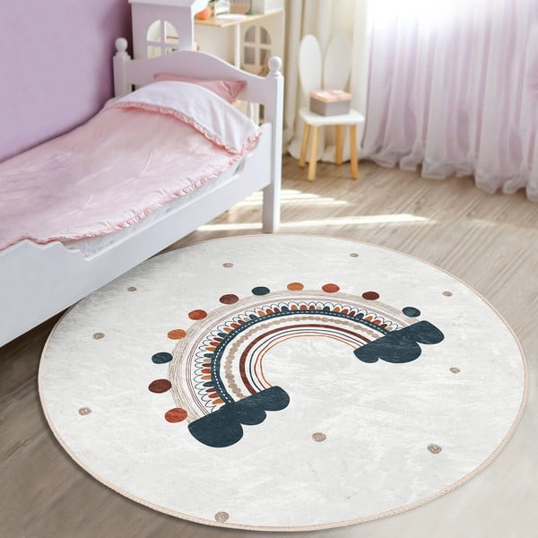 Krem dječji tepih ø 80 cm Comfort – Mila Home-image-4