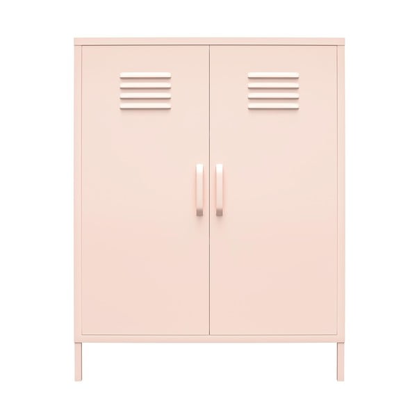 Ružičasti metalni ormarić 40x102x80 cm Mission District – Støraa