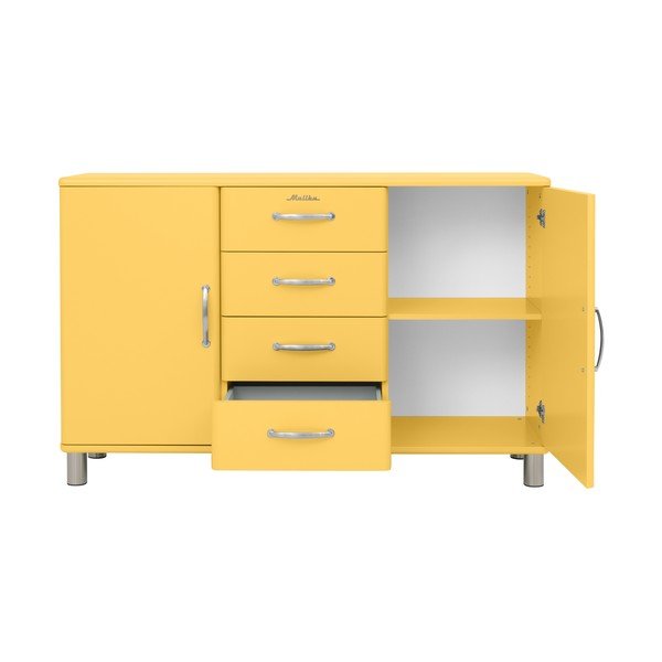 Žuta niska komoda 146x92 cm Malibu - Tenzo-image-2