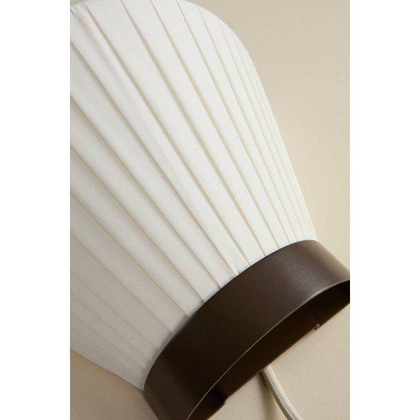 Bijela/smeđa tekstilna zidna lampa s utikačem Alvar – Jotex-image-4