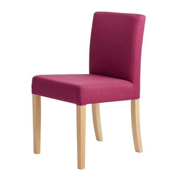 Fuksija ružičasta stolica s prirodnim nogama Custom Form Wilton