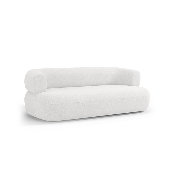 Sofa od bouclé tkanine boje slonovače 178 cm Jenny – Micadoni -image-1