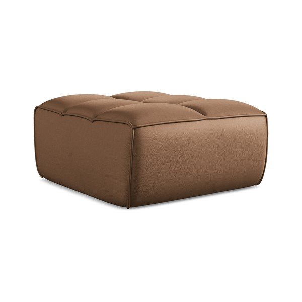 Smeđi modularni tabure od imitacije kože Kalai – Makamii-image-2