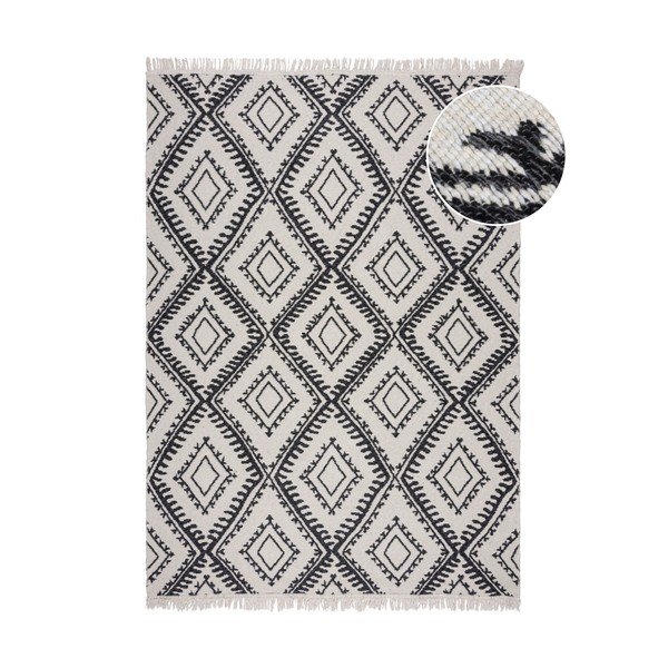 Crno-bijeli tepih 120x170 cm Alix - Flair Rugs