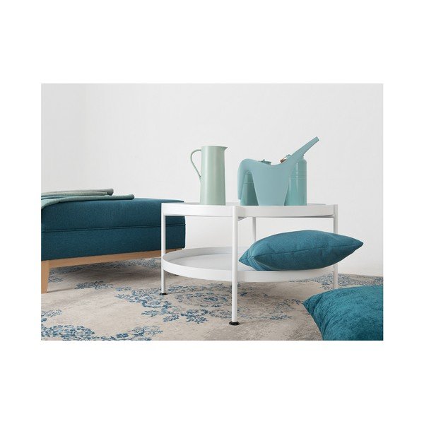 Bijeli stolić za kavu Custom Form Hanna, ⌀ 80 cm-image-4