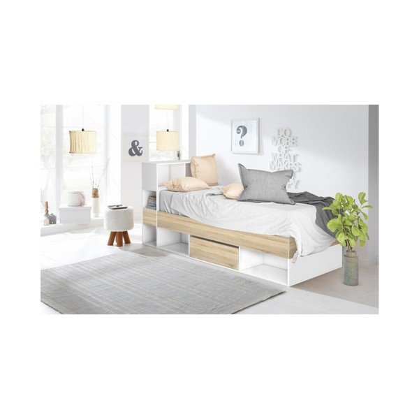 Bijeli krevet Støraa Bertil, 90 x 190 cm-image-1