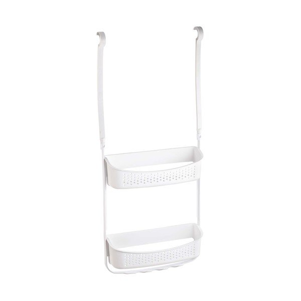 Mat bijela plastična viseća kupaonska polica Vesper – douceur d'intérieur-image-3