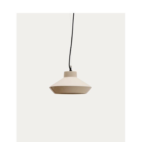 Bež viseća svjetiljka s keramičkim sjenilom ø 31 cm Portol – Kave Home-image-4