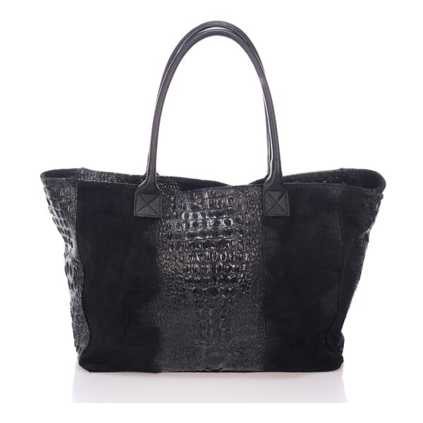 Crna kožna torbica Lisa Minardi Fausta