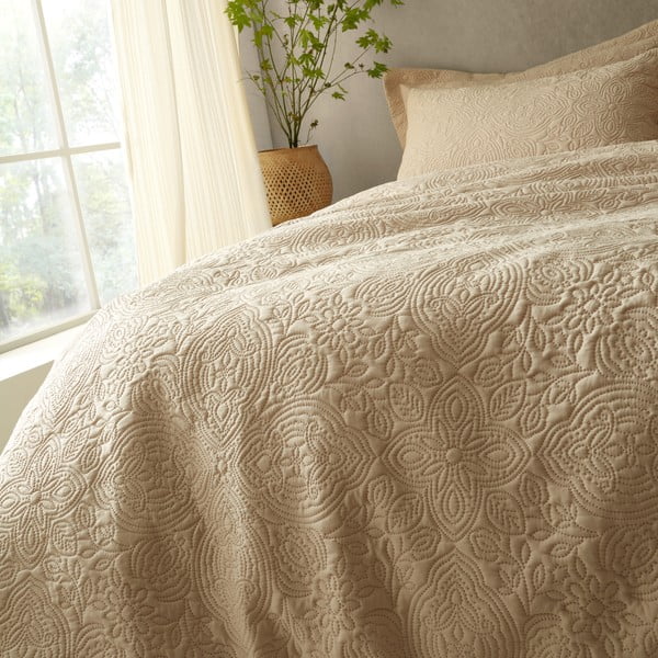 Bež posteljina za krevet za jednu osobu 135x200 cm Casablanca Pinsonic – Pineapple Elephant-image-3