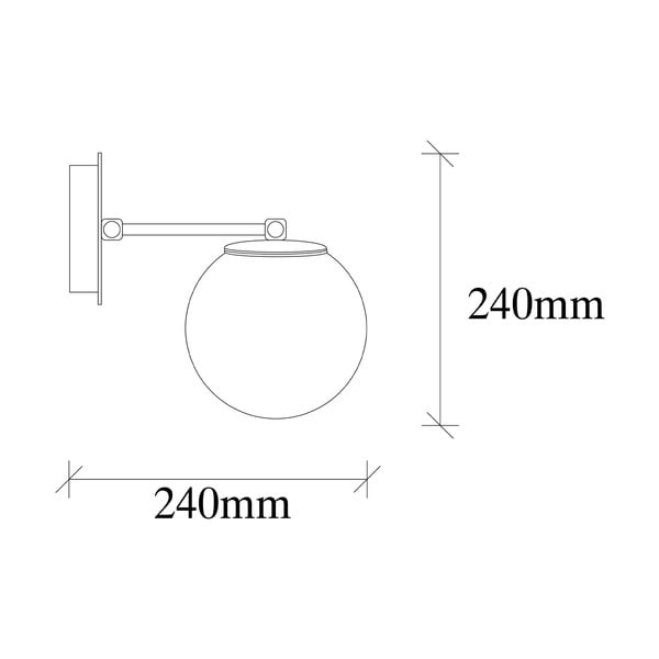 Crno-bijela zidna svjetiljka Opviq lights My Legend-image-3