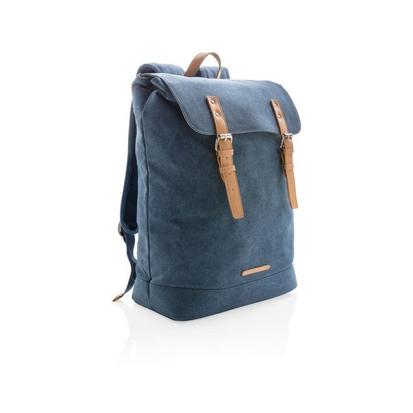 Plavi platneni ruksak za prijenosno računalo 15.6'' XD Design Collection, 19 l-image-3