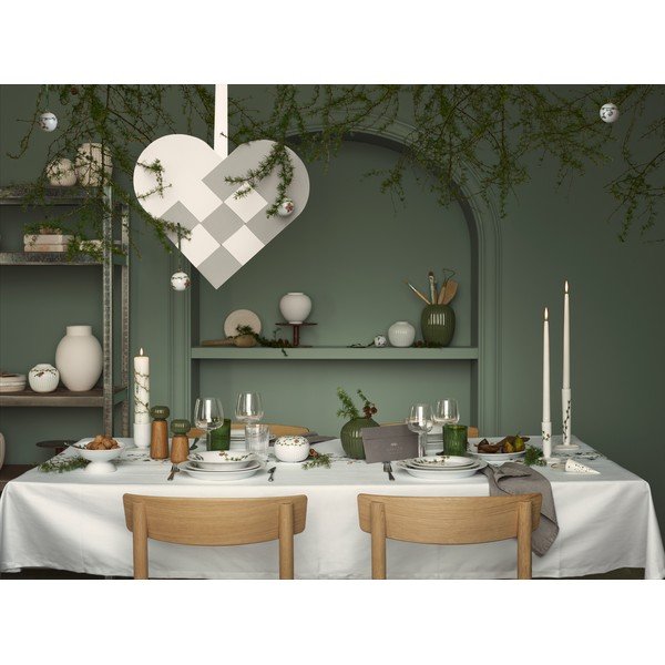 Bijeli porculanski viseći božićni ukras Kähler Design Hammershøi-image-1